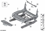 52109176153 - Seats: Seat Mechanism Left for BMW: Z4 28i, Z4 30i, Z4 35i, Z4 35is Image image