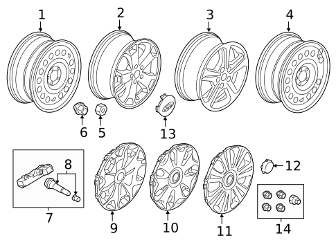 Wheels for 2019 Ford Transit Connect #0