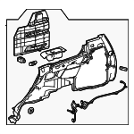 62520AN030C0 - : Lower Quarter Trim for Toyota: Sequoia Image