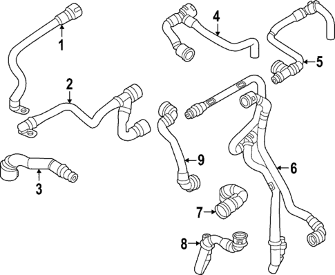 Hoses & Lines for 2024 BMW i4 #1