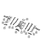 68298305AC - Body Sheet Metal Except Doors: Front Floor Pan, Left for Mopar Image