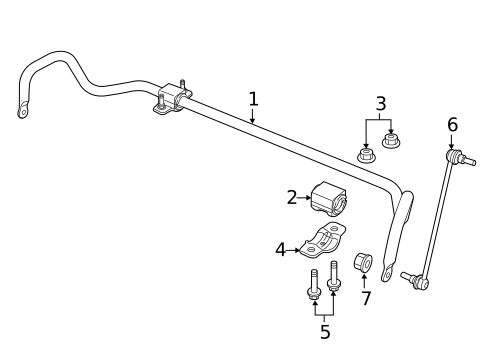 Stabilizer Bar & Components for 2022 Chrysler Pacifica #0