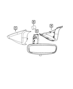 6WY70DX9AC - Glass: Inside Rear View Mirror for Mopar Image