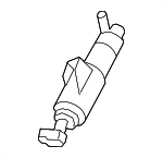 8W6955101B - Electrical: Pressure Cylinder for Audi: A5 Quattro, A5 Sportback, RS5, RS5 Sportback, S5, S5 Sportback Image