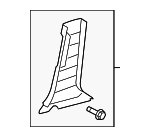 19184767 - Body: Lower Center Pillar Trim for Pontiac: Vibe Image image