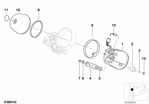 Instrument Cluster for 2004 BMW-Motorrad R 1200 C #0