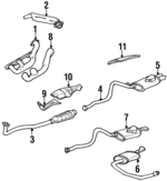 22567594 - Exhaust: Intermediate Pipe for Buick: Skylark | Oldsmobile: Achieva | Pontiac: Grand Am Image