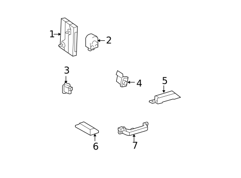 Keyless Entry Components for 2007 Toyota Camry #0