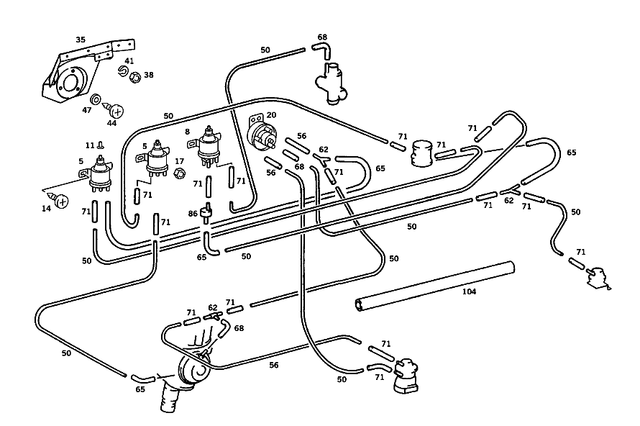 1179970582 - : Hose for Mercedes-Benz Image