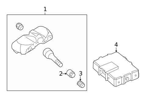Tire Pressure Monitor Components for 2010 Kia Rio5 #0