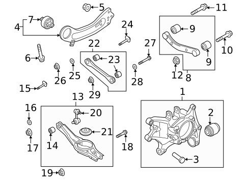 Rear Suspension for 2022 Kia Sorento #2