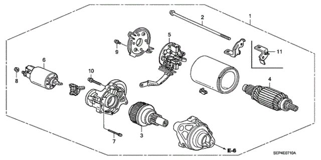 Starter Motor (Mitsuba) for 2004 Acura TL #0