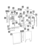 68109663AA - Body Sheet Metal Except Doors: Side Panel Reinforcement for Mopar Image