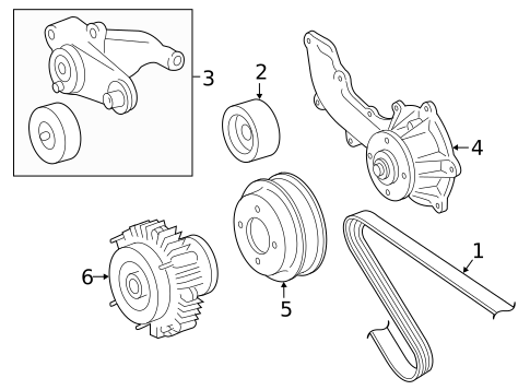 Water Pump for 2020 Toyota Tacoma #1