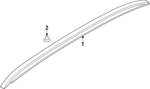 87280DO000A2L - : Roof Rail for Kia: EV9 Image