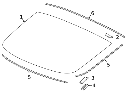 Glass - Lift Gate for 2025 Acura Integra #0