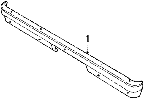 Bumper Assembly - Rear for 1986 Isuzu Pickup #0