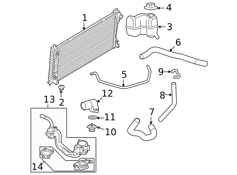 Hoses & Pipes for 2008 Lincoln Navigator #0
