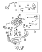 6104173AA - Emission Controls: Hex Flange Head Screw for Chrysler: 300, Sebring, Town &amp; Country | Dodge: Avenger, Charger, Grand Caravan, Journey, Ram 1500, Sprinter 2500, Sprinter 3500 | Jeep: Grand Cherokee | Ram: 1500, 2500, 3500 Image