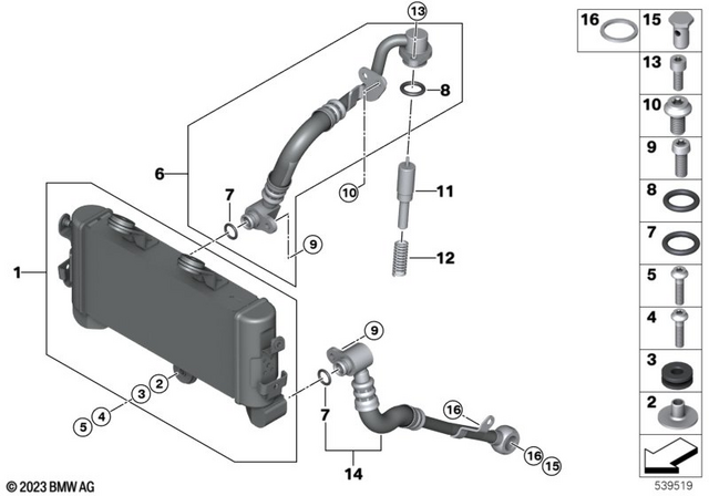 17217106120 - : Oil Cooler for BMW-Motorrad Image