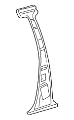 3L2Z3524300AA - Body: Inner Center Pillar for Ford: Explorer, Explorer Sport Trac | Mercury: Mountaineer Image