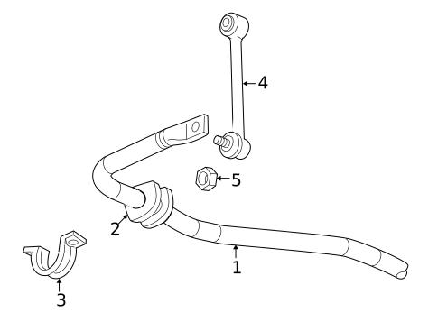 Stabilizer Bar & Components for 2006 Saab 9-7x #1