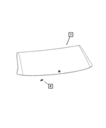 55112803AB - Glass: Liftgate Glass for Mopar Image