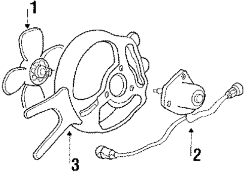 Fan for 1989 Mitsubishi Precis #0