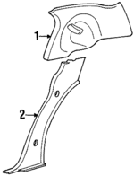 1W1Z5452018AAB - Body: Upper Quarter Trim for Lincoln: Town Car Image