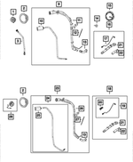 68145575AA - Fuel: Clip for Jeep: Wrangler, Wrangler JK Image