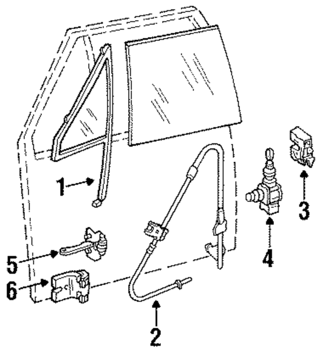 4720978 - Body: Vent Glass for Mopar Image