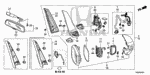76207SJAA01 - Interior/Bumper: CLAMP for Honda Image