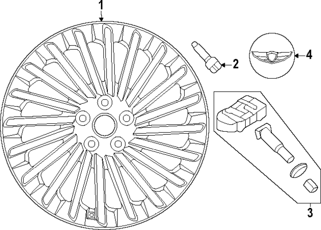 52910JI100 - : Wheel, Alloy for Hyundai Image