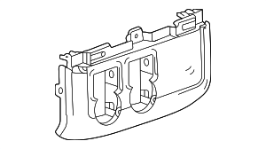 84687464 - : Part# 84687464 Very Dark Gray Driver Side Instrument Panel Switch Trim Plate for Chevrolet: Suburban, Tahoe | GMC: Yukon, Yukon XL Image
