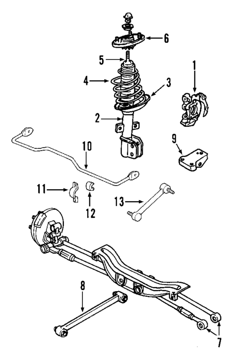 Rear Suspension for 2007 Buick LaCrosse #0