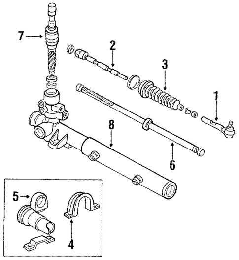 Steering Gear & Linkage for 1987 Dodge Daytona #2
