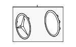 8176107 - Accessories: Grille Emblem for Mercedes-Benz Image