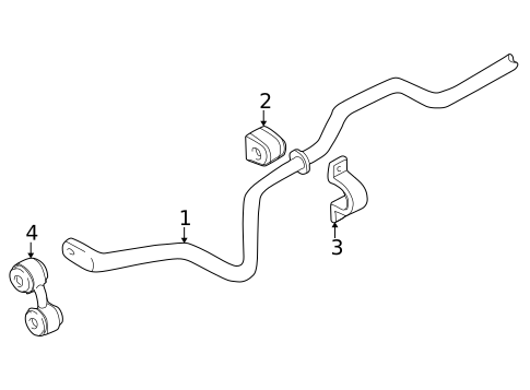Stabilizer Bar & Components for 2005 Volkswagen Passat #1