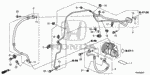 80360TA0A00 - Body/Air Conditioning: CLAMP A, AIR CONDITIONER PIPE for Honda Image