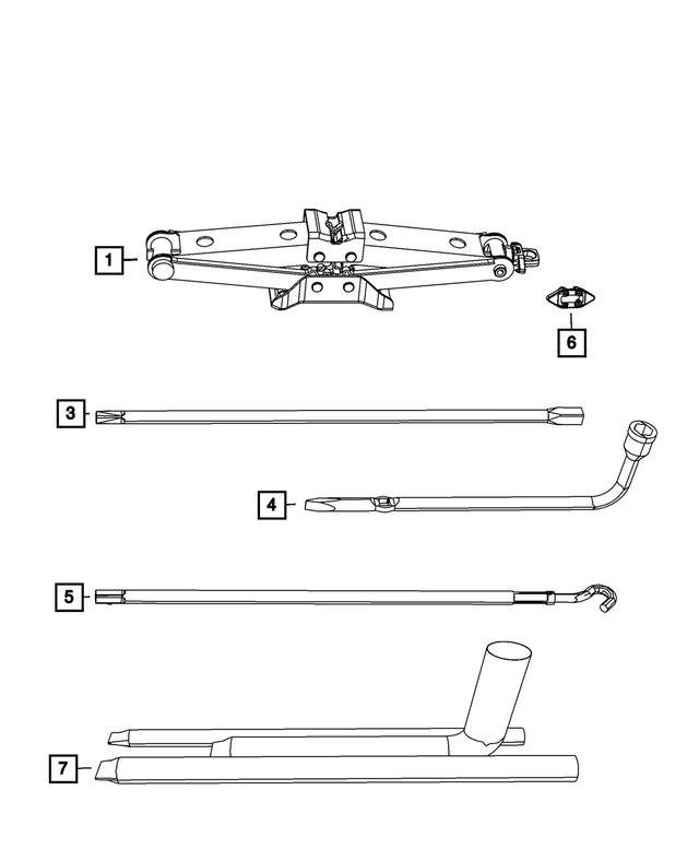68237106AA - Wheels: Jack Handle Extension for Mopar Image image