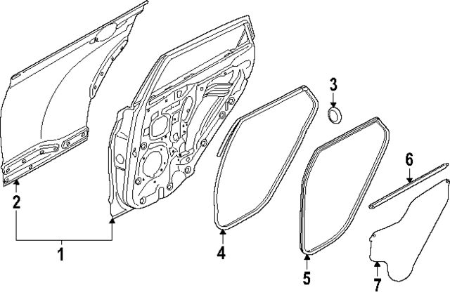 83230GG000 - : Belt Weather-Strip for Kia Image