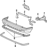 62514SB2010 - Body: Cover Stiffener for Honda: Civic Image