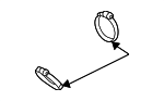 N0245056 - Air &amp; Fuel Delivery: Engine Air Duct Clamp for Audi Image