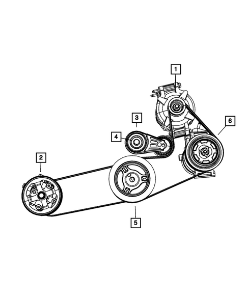 Pulleys and Related Parts for 2010 Dodge Journey #1