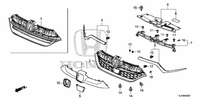 Front Grille (1) for 2019 Honda CR-V #0