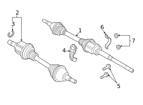 Drive Axles for 2018 Lincoln MKX #0