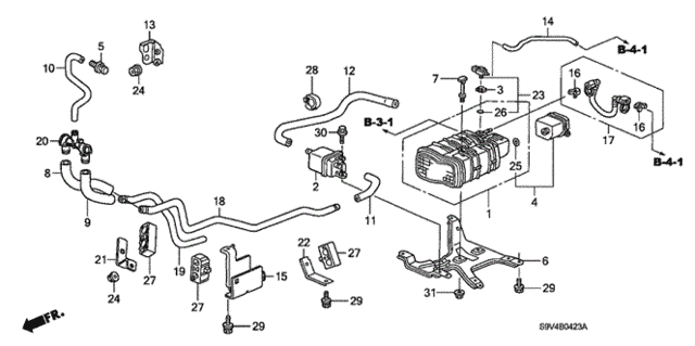Canister (4) for 2007 Honda Pilot #0