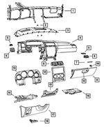 1DE80XDVAE - : Steering Column Cover for Mopar Image
