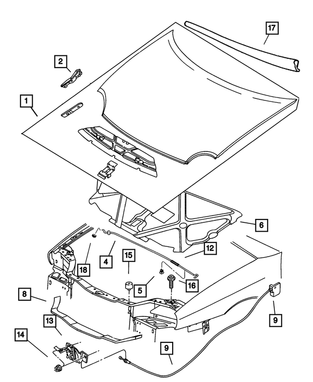 5012442AD - : Hood for Mopar Image