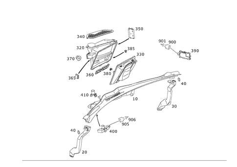 Water Baffle with Intake Shell for 2007 Mercedes-Benz SL600 #0